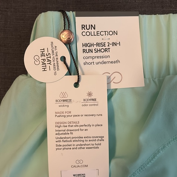 NWT Calia 2-in-1 High Rise Running Shorts - Picture 4 of 4